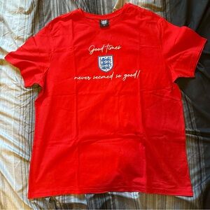 England National Football Team T-Shirt Good Times Never Seemed So Good Red